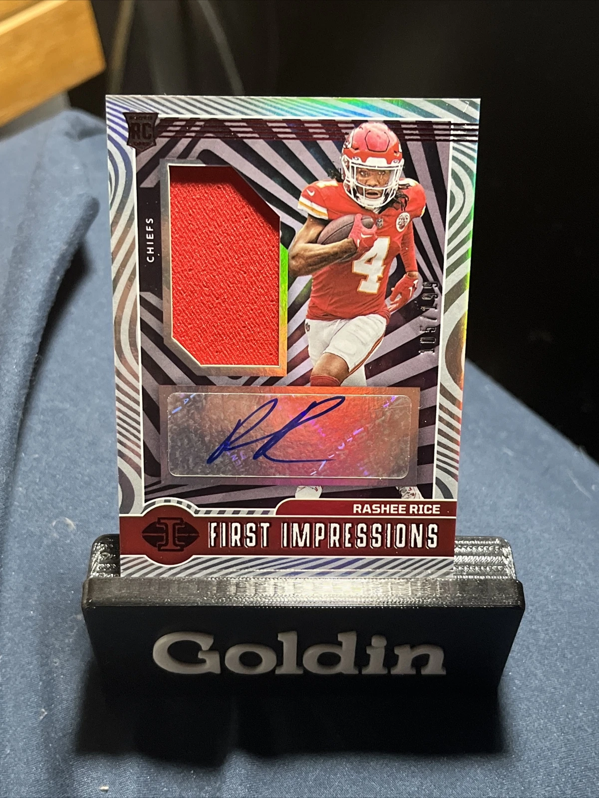 2023 Panini Illusions - First Impressions Auto Red 105/199 Rashee Rice RC Cheifs