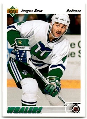 1991-92 Upper Deck Jergus Baca Hartford Whalers #425 - Image 1 of 2