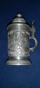 Zinn Krug Antik Nürnberg 1932 B.D.R. Erinnerung 49. Deutsches Bundesfest Radfahr - Bild 1 von 13