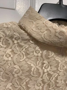 Vintage 70’s Lace Dress Floral Lace Overlay Mother Of The Bride / Groom Handmade - Bild 1 von 12