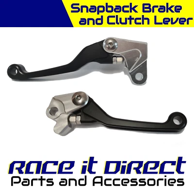 Snap Back Adjustable Brake & Clutch Lever for Honda CR 250 R 1992-2003 Black - Image 1 of 4