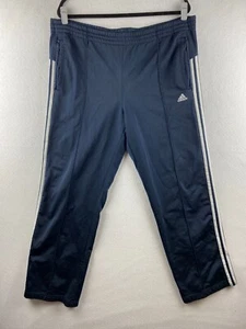 Adidas Trainingshose Herren Medium M Blau Stretch Kordelzug Laufen Dark Wash Gym - Bild 1 von 11