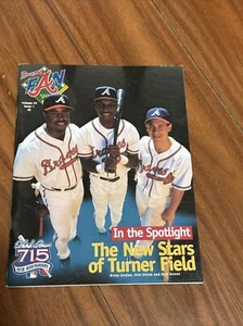 Atlanta Braves Souvenir Scorebook 1999 Fan Magazine Great Ads Jordan Nixon Boone - Picture 1 of 1