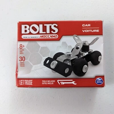 Bolts Car Erector Building Kit By Meccano Kids 30 Pieces Educational Toy - NEW - Image 1 of 3