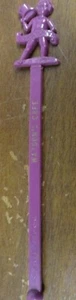 Watson's Cafe Swizzle Stick, Purple, HAPPY NEW YEAR - Picture 1 of 4