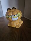 VINTAGE GARFIELD SMIRKING-SMILING 5" CERAMIC BANK  WITH STOPPER