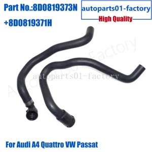 2PCS Heater Core Coolant Radiator Water Hose Fit For Audi A4 Quattro VW Passat - Picture 1 of 10