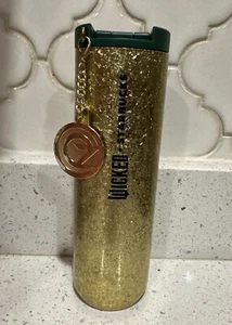 Bicchiere e ciondolo Starbucks Wicked OZ oro 2024 16 oz 011161576 - Foto 1 di 3