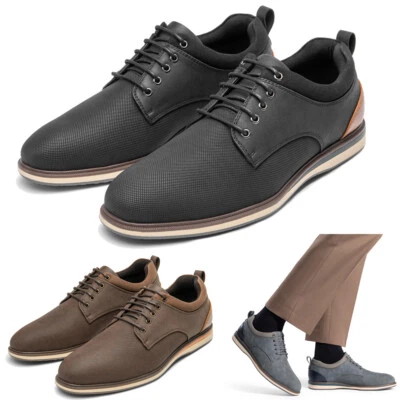 Men's Dress Oxford Shoes Casual Classic Comfortable Business Formal Shoes 8-13 - Image 1 of 4