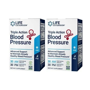 Life Extension Triple Action Blood Pressure Support, Flavonoid, Quercetin 60 Tab - Picture 1 of 4