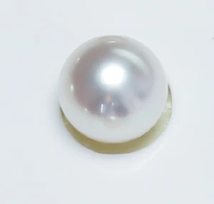 Huge 13mm natural south sea genuine white round loose pearl undrilled - Picture 1 of 2