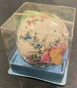 Bola de popurrí pomandro de porcelana vintage con imágenes florales ducair - Imagen 1 de 3