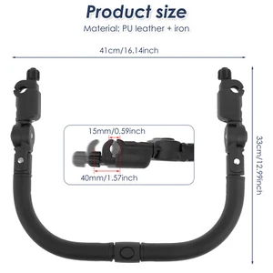 Universal Stroller Bumper Bar Double Mode Opening Angle Adjustable Baby TuNCR - Picture 1 of 11