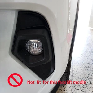 For Toyota RAV4 2019-2023 Chrome Front Fog Light Lamp Cover Styling Moldings  - Picture 1 of 28