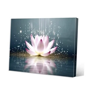 Canvas Print Zen Wall Art Spa Pictures Decor 16x24inch (40x60cm) Lotus Flower - Picture 1 of 7