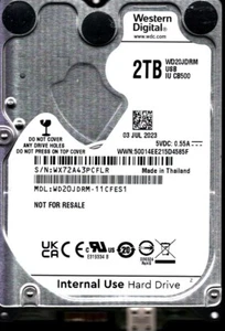 WD20JDRM-11CFES1 S/N: WX72A WESTERN DIGITAL 2TB THAILAND JUL 2023 - Picture 1 of 2
