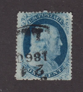 US SCOTT # 24 1860 HANDSTAMP WELL CENTERED GOOD CONDITION H1797 D - Picture 1 of 2