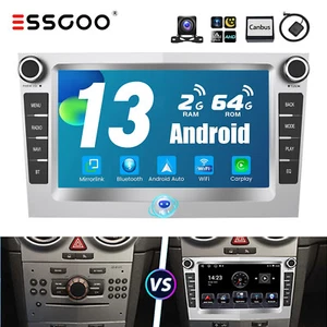 7 Zoll Carplay Autoradio Für Opel Corsa C Astra H G Vivaro Android 13 64G Kamera - Bild 1 von 14
