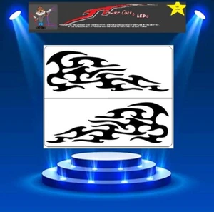 2 Layer Harley Davidson Flame tank Stencil Template Airbrush Paint # 54 - Picture 1 of 2