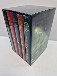 Disney Percy Jackson and the Olympians HC Box Set Rick Riordan 1st Edition - Picture 1 of 24