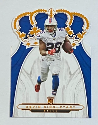 2019 Panini Chronicles Crown Royale #CR-23 Rookie Devin Singletary Buffalo Bills - Image 1 of 2