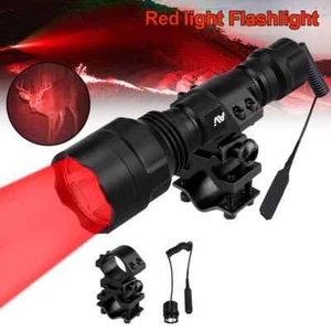 1500 Yards Red LED Predator Light Hunting Flashlight for Hog Coyote Varmint - Picture 1 of 17