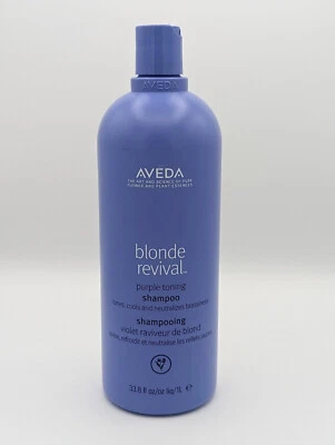 AVEDA Blond Revival Purple Toning Shampoo 33.8 fl oz / 1 Liter - Image 1 of 2