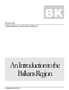 92 Page USMC Regional Culture Language OB2 EB3 BALKANS REGION Book on CD - Picture 1 of 7