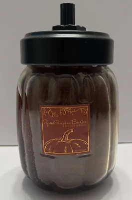 Goose Creek Spiced Pumpkin Bourbon Edición Limitada Tarro Pumpkn 22 oz 2 mechas raro y retirado Foto 1 de 4