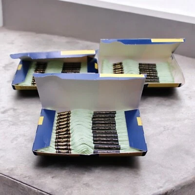 DMC 25 Mouline Special 369 Light Green Embroidery Floss Art 117 Lot of 32 Skeins - Image 1 of 4