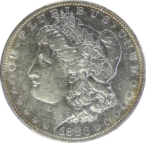 1883-S Morgan Dollar PCGS AU50, Certification 41213350 - Picture 1 of 4