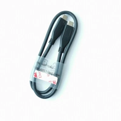 Black USB-C to USB-C CABLE 20in/50cm For LaCie External Hard Drive HDD - Image 1 of 4