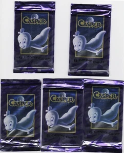 Casper  Trading Cards 5 New Wax Packs FREE SHIP - Picture 1 of 1