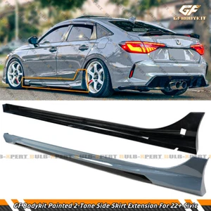 For 22-25 Honda Civic GF Bodykit V1 Sonic Gray Black 2 Tone Side Skirt Extension - Bild 1 von 7