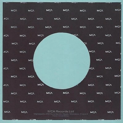 MCA (black with white logo's) REPRODUCTION RECORD COMPANY SLEEVES - (pack of 10)