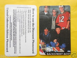 1998 phone cards 100 units backstreet boys schede telefoniche 1998 telefonkarten - Picture 1 of 1