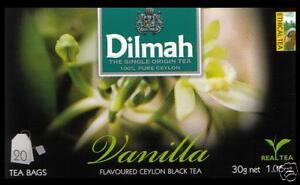 Herbata DILMAH - herbata o smaku waniliowym czarna cejlońska 20 torebek herbaty 