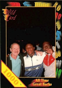 1991 Wild Card Barry Sanders 1000 Stripe Promo Card All-time Great Backs Rare!! - Bild 1 von 2