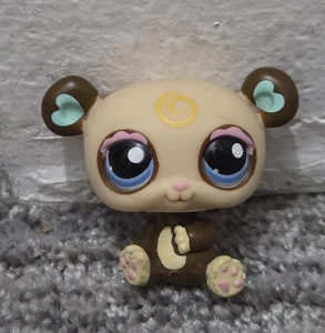 Littlest Pet Shop Panda Bear Pandalyn #1495 crema y marrón LPS exclusivo 2007 - Imagen 1 de 4
