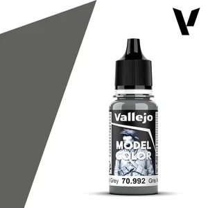 Vallejo Model Colour Acrylic Paint 17ml Dropper Bottle - Neutral Grey - 992 - Picture 1 of 1
