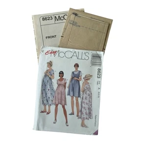 McCalls Easy #8623 Sewing Pattern Uncut Maternity Dress Sizes 6 8 10 Pregnancy - Picture 1 of 2