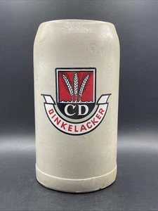 German Dinkelacker Stoneware Beer Mug Stein 1 Liter - Bild 1 von 11