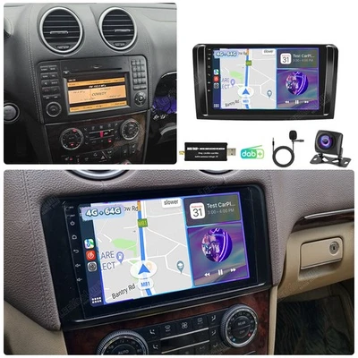 DAB+ Für Mercedes Benz ML/GL Klasse W164 X164 Android 15 Autoradio 4G+64G KAM - Bild 1 von 4