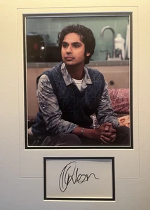 KUNAL NAYYAR - BIG BANG THEORY CAST MEMBER - RAJ - SIGNED DISPLAY - Picture 1 of 1
