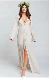 Nuevo con etiquetas Vestido Maxi Show Me Your Mumu Venus Show Me the Ring Crujiente talla Pequeña - Imagen 1 de 7