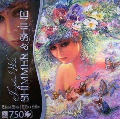 FLORA New UK Butterfly Flower Fantasy Josephine Wall Glitter Jigsaw Puzzle RARE - Image 1 of 4