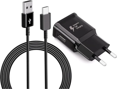 Original Netzteil Ladegerät - USB-C Ladekabel für Samsung Galaxy Schwarz NEU - Bild 1 von 4