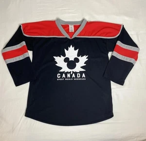 Disney Canada Epcot World Showcase Hockey Jersey Medium Mickey Mouse Shirt - Picture 1 of 10