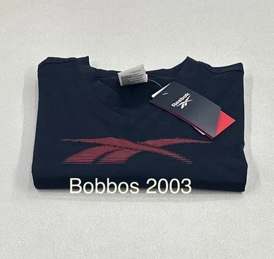 Camiseta Reebok Front Vector Performance para hombre, azul liso, talla S Foto 1 de 2
