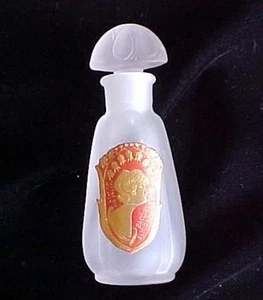 ANTIKES PARFUM BACORN MAIGLÖCKCHEN/FRAU ETIKETT PB004 - Bild 1 von 3